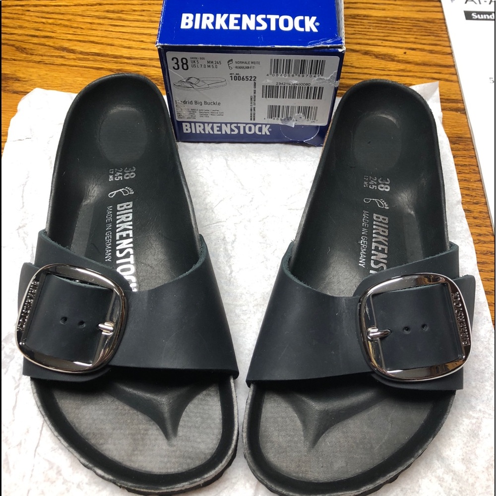 Madrid Big Buckle Birkenstocks 38